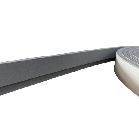 Moldura Roda Teto Eva Autocolante E23 3,5cmx1cm 10 Metros - Cinza