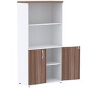 Ver imagem 2 de Armário Misto PE25 Pandin 79,60 cm (largura) MDP Cor Walnut e Branco com Duas portas