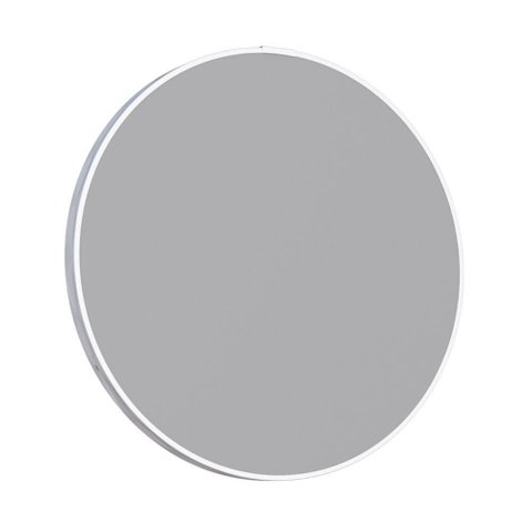 Espelheira Órion Redonda 50cm Moldura Aço para Branco Casah