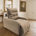 Ver imagem 1 de Poltrona Graça Cadeira Papai Mamãe Idoso Reclinável e Retrátil Capuccino