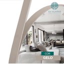 Ver imagem 2 de Espelho Decorativo Adnet Redondo 60cm com Alça Gelo