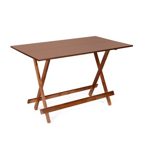 Mesa Dobrável 120 X 70 Imbuia - Móveis Britz