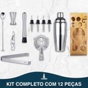 Ver mais imagens de Kit Bar Lorben com 12 Peças Inox Coqueteleira 550ml Barman Caipirinha