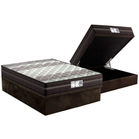 Cama Box Baú Casal: Colchão Molas Masterpocket Ensacadas Probel Prolastic Prodormir Palace + Base