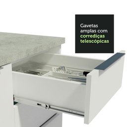 Armário de Cozinha Completa 290cm Branco/Branco/Rustic Stella Madesa 01 - 8