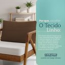 Ver imagem 3 de Almofada Decorativa Maia Cheia Fofinha com Zíper 36x60 Linho para Sofá Cama Poltrona Fibra Siliconad