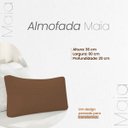 Ver imagem 4 de Almofada Decorativa Maia Cheia Fofinha com Zíper 36x60 Linho para Sofá Cama Poltrona Fibra Siliconad
