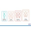 Ver imagem 2 de Cama Box Crc Casal + Colchão Molas Pocket Castor Premium 138x188