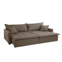 Ver imagem 4 de Sofá Cama Flora 02 Módulos de 100cm Br 15cm Meu Sofá Online B016 Veludo Marrom