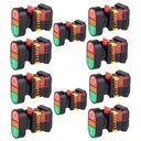 Ver imagem 1 de Kit 10 Botao Duplo Lk2 Apbb 1na 1nf C Iluminacao 220v Lukma