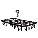 Ver imagem 1 de Mini-varal Retangular Dobrável 32 Prendedores Preto Mor