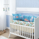 Ver imagem 1 de Kit Berço Baby Dream 10 Peças Super Aconchegante e Charmoso Sublimado:fundo do Mar