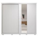 Ver imagem 6 de Guarda Roupa Casal 245cm 2 Portas Espelho Scipio Branco C01 - Mpozenato