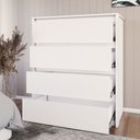 Ver imagem 6 de Cômoda Celeste 4 Gavetas Branco - Panorama Móveis