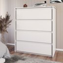 Ver imagem 1 de Cômoda Celeste 4 Gavetas Branco - Panorama Móveis