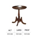 Ver imagem 3 de Mesa de Apoio Baixa 3005 Hannover Linz Móveis - Imbuia Glazer