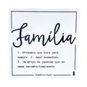 Ver imagem 1 de Quadro Box Familia Significado em Mdf 25x25