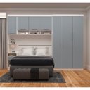 Ver imagem 1 de Guarda Roupa Dormitório Modulado Alpes Casal 1,58 m Queen - Roupeiro Luciane M05:Azul