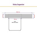 Ver imagem 4 de Guarda Roupa Dormitório Modulado Alpes Casal 1,58 m Queen - Roupeiro Luciane M05:Azul
