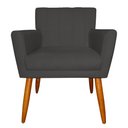 Ver imagem 2 de Kit 2 Poltronas Decorativa para Sala de Estar Cecília Suede Cinza - Montanaris Decor Md Montanaris D