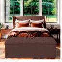 Ver imagem 2 de Recamier Bau Estofado Casal Padrão Anita 140 Cm Veludo