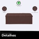 Ver imagem 3 de Recamier Bau Estofado Casal Padrão Anita 140 Cm Veludo