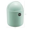 Lixeira Plastica De Cozinha Pia com Tampa Capacete e Abertura Frontal 4 litros UZ Verde Menta - 7