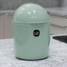 Lixeira Plastica De Cozinha Pia com Tampa Capacete e Abertura Frontal 4 litros UZ Verde Menta - 4