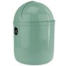 Lixeira Plastica De Cozinha Pia com Tampa Capacete e Abertura Frontal 4 litros UZ Verde Menta - 2