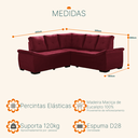 Ver imagem 3 de Sofá de Canto 5 Lugares Suede Japão Sofá Casa