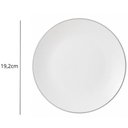 Ver imagem 3 de Jogo 4 Pratos Sobremesa 19,2cm Porcelana Legacy Silver L'Her