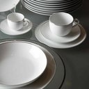 Ver imagem 4 de Jogo 4 Pratos Sobremesa 19,2cm Porcelana Legacy Silver L'Her