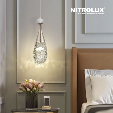 PENDENTE NTL-001 3X1 LED 3W DOURADO 5302