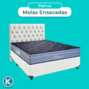 Ver imagem 4 de Conjunto Cama Box Branco Casal + Colchão Molas Ensacadas Petrus Paropas + Cabeceira