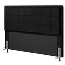 Ver imagem 1 de Cabeceira Cama Box King Canada 195 Cm Suede MV Estofados Preto