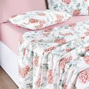 Ver imagem 2 de Jogo de Cama Lençol Casal Sensuale Percale 200 Fios 4 Peças - Hortência - 80% Algodão, 20% Poliéster