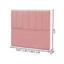Ver imagem 3 de Cabeceira de Cama Box Madeira Estofada Casal Camila:rosa