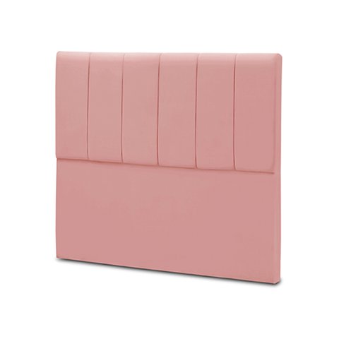 Cabeceira de Cama Box Madeira Estofada Casal Camila:rosa