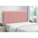 Ver imagem 2 de Cabeceira de Cama Box Madeira Estofada Casal Camila:rosa