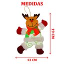 Ver mais imagens de Kit 16 Pendente Árvore Natal Noel Rena Urso Boneco Neve 19cm
