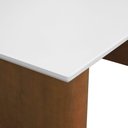 Ver imagem 5 de Mesa de Jantar Toscana 220x90cm Retangular - Amêndoa - Tampo 220x90cm Branco/vidro Off-white