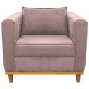 Ver imagem 5 de Kit Sofá 2 Lugares e Poltrona Europa Linho Rosê - Am Decor