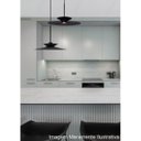Ver imagem 2 de Pendente Moderno Luminária Tuto 40cm Preto Texturizado 1 Led Mr-16 Bivolt