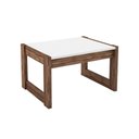 Ver imagem 1 de Mesa Centro Sala AZ1022 Branco/Nogal - Tecno Mobili