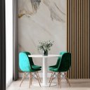 Ver imagem 1 de Papel de Parede Painel 3D Mármore Calacata Bege 2M Revestimento Auto Colante Brilho Marmorizado