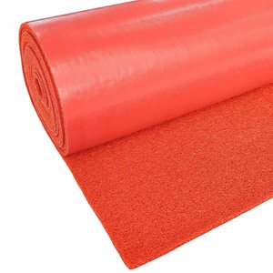Capacho Vinil 12mm Vermelho Rm Decor 5,00 X 1,2m (6,0m²)