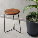 Ver imagem 4 de Banqueta Banco Baixa Preta Rústica Ferro Bar Cozinha Itália