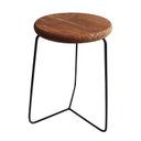 Ver imagem 1 de Banqueta Banco Baixa Preta Rústica Ferro Bar Cozinha Itália