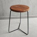 Ver imagem 3 de Banqueta Banco Baixa Preta Rústica Ferro Bar Cozinha Itália