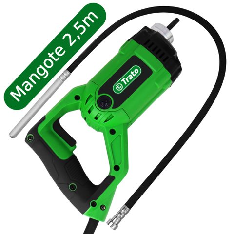 Kit Vibrador de Concreto Portátil 1500w Mangote 2,5m Trato Tvib25-220v